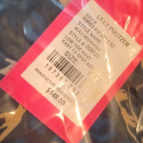 Lilly Pulitzer Bag Beale Weekender Bag NWT Easy to Spot OS - Picture 8 of 13